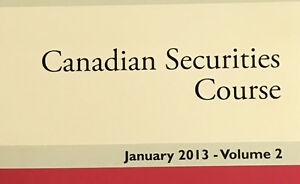 Canadian Securities Course Book Pdf